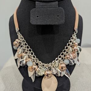 Elegant Silver and Gold Women's Necklace